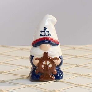 Nautical Gnome Mini Salt and Pepper Shakers Gnomes At Sea Cute Kitchen Decor